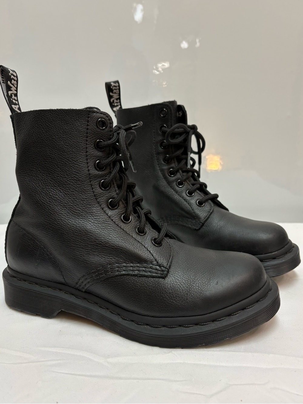 Dr. Martens 1460 Pascal Mono Black Leather Boots - Size EU 37 / US 6